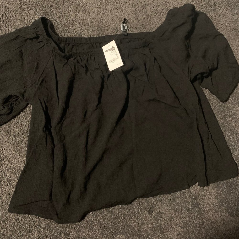 Black Off-the-Shoulder Top